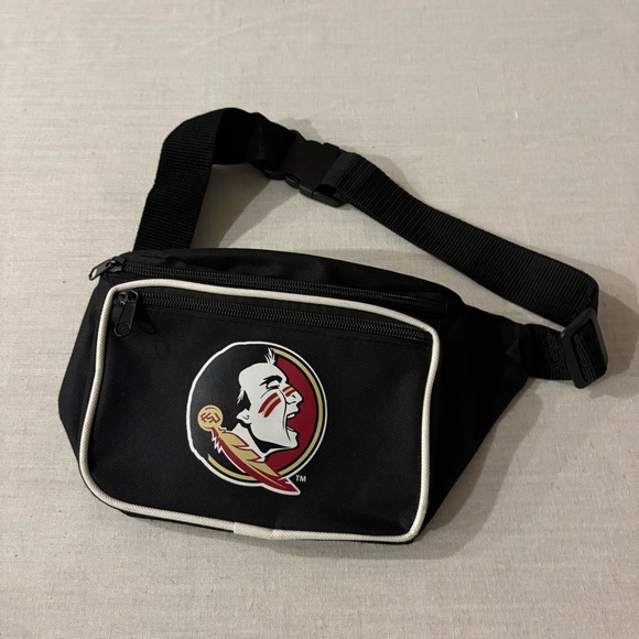 Florida State FSU Seminoles Waist Pack Black Fanny Hip Bag - Picture 1 of 7